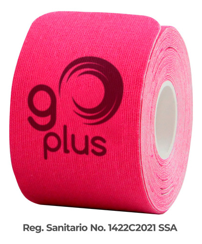 Cinta Kinesiológica Rosa 5m Pre-cortada Go Plus