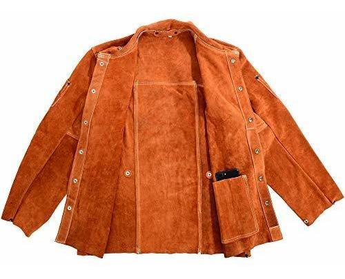 Chaqueta Trabajo Soldadura Vacuno Resistente Llama Para