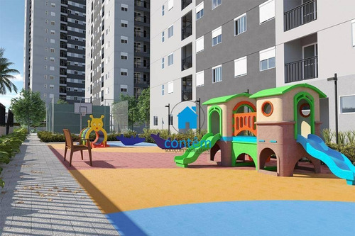 Ap2123 - Condomínio Viva Clube Carapicuíba Apartamento Com 2 Dormitórios À Venda, 46 M² Por R$ 200.265 - Jardim Santo Estêvão - Carapicuíba/sp - Ap2123