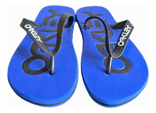 Sandalias Oakley Flip Flop Color Azul Talla 27 Mx O 9 Us (Usado)