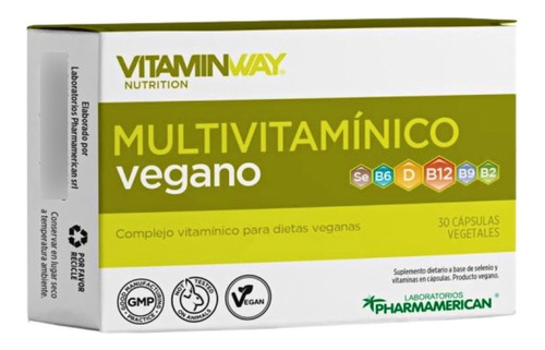 Complejo Vitaminico Vegano - B12, Spirulina, Selenio