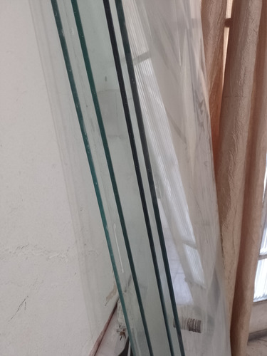 Vendo Vidro De Box Usado Pra Banheiro 0,90x0,85 Verde Branco
