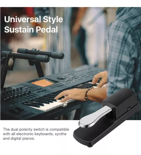 Sustain Pedal Piano Style for Yamaha PSR-E253 / PSRE253 / PSR-S670 /  PSRS670 / PSR-S770 / PSRS770 / P-45 / P45 Keyboard Footswitch, Damper Pedal