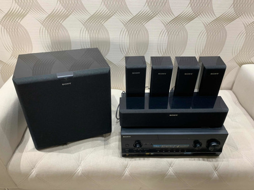 Receiver E Home Theater Sony 7.2 Completo Caixas E Subwoofer
