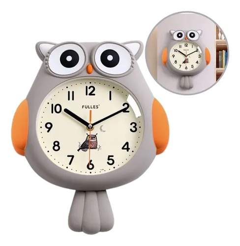 Reloj pared ø26cm infantil modelos surtidos