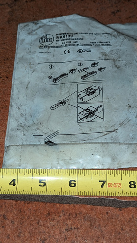 Ifm Electronic Mk5139 T-slot Cylinder Sensor, Self L Ccv