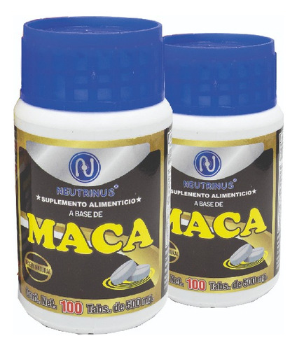 Kit 2 Suplemento Alimenticio Maca Sabor Sin Sabor