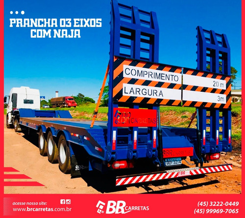 Carreta Prancha 3 Eixos Nova 2019 Br Carretas