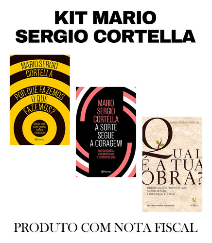 Kit Mario Sergio Cortella - C/ 3 Livros