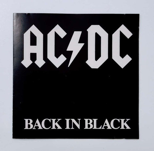Cd Ac/dc Back In Black