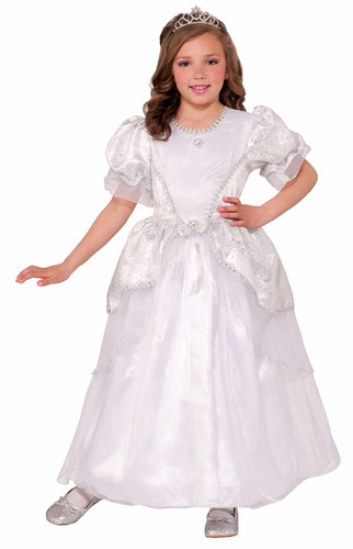 Disfraz Para Niña Princesa Perla Blanca Talla  Medium