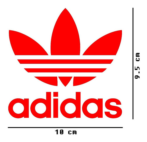 adidas Originals Logo Sticker Vinil 2pzs Rd $135 Mikegamesmx