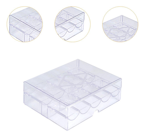 Caja De Chips Acrílica, Bandeja De Chips, Organizador