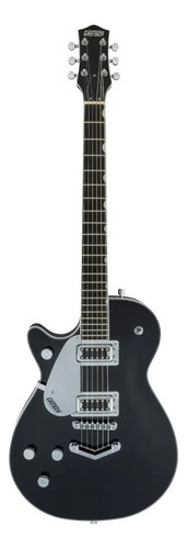 Guitarra eléctrica para zurdo Gretsch Electromatic G5230T Jet FT de caoba black brillante con diapasón de nogal negro