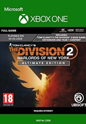 The Division 2 Warlords N Ultimate Xbox One Xbox Series X/s