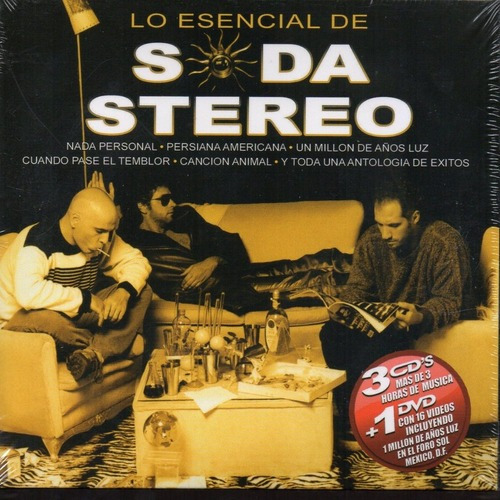 Soda Stereo Lo Esencial/3cds 1dvd Cd#452