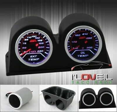 Jdm Vip Edm Kdm Exhaust Gas Temperature + Oil Temp Gauge +