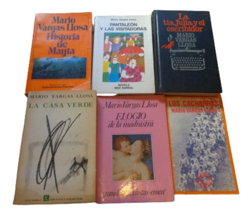 Lote Vargas Llosa X 6: Pantaleón, Lituma, Elogio, Tía&-.