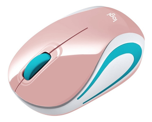 Imagen 4 de 6 de Mouse Mini Inalámbrico Logitech M187 Rosa Blossom