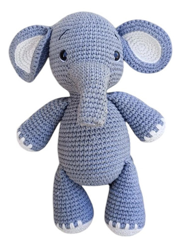 Elefante Amigurumi Tejido A Crochet Muñeco De Apego
