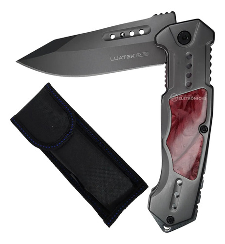 Canivete Tático Semi Automático Camping Pesca Premium Cor Modelo B
