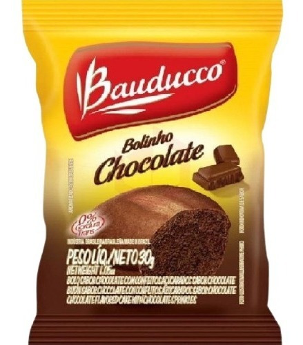Bolo Chocolate Bauducco ( Bolinho) 14 Unidades De 30 Grs.