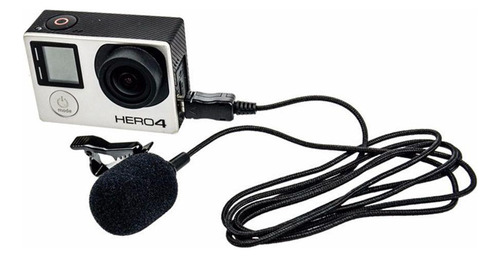 Microfone Lapela Para Câmeras  Hero 3, 3+, 4