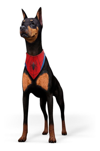 Imagem 2 de 4 de Bandana - Lenço Homem Aranha - Cachorro Grande - M - G