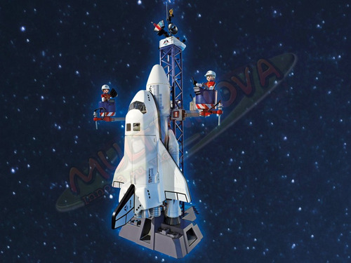 tren de aterrizaje para 6196 Transbordador Espacial Playmobil Nueva Rueda Delantera