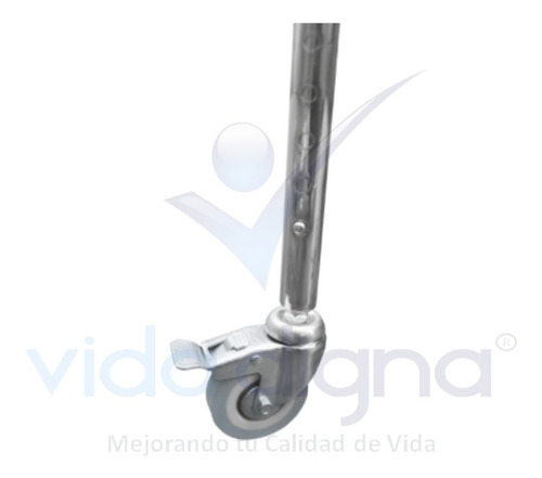 Silla Baño Discapacitados - Comodo Plegable Cromado Ruedas
