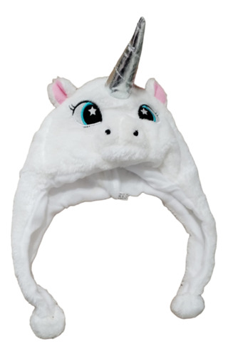 Gorro Peluche Para Invierno Unicornio Infantil 