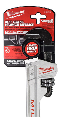 Milwaukee Llave Tubo Aluminio Mango Powerlength