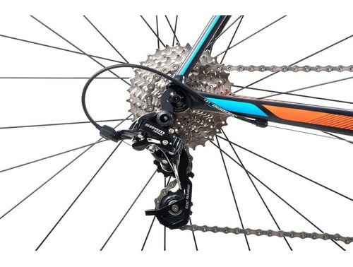 Imagen 6 de 9 de Bicicleta Belfort Rennes Apex R700 55 Negro Naranja 2022