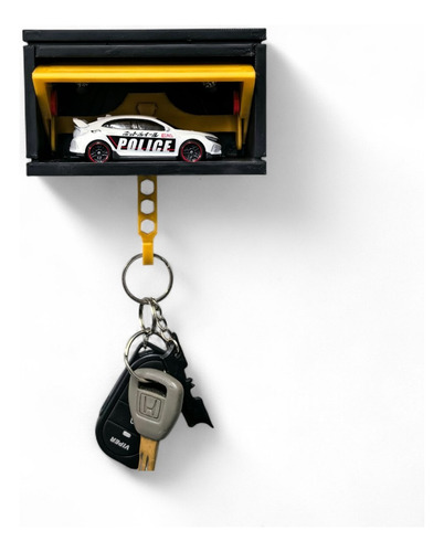 Llavero Coche Garaje Puerta Abrible Divertido Diseño Único Negro - Dorado