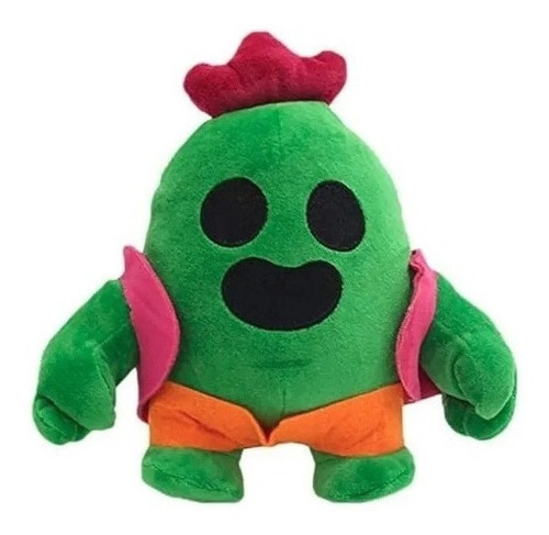 Juego Peluche Cactus Spike Brawling Stars Color Verde