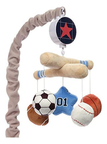 Lambs & Ivy Baby Sports Musical Baby Crib Mobile Chupete