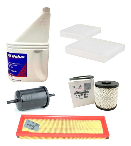 Kit 4 Filtros + Aceite Citrroen Berlingo 1.4  Vti N 2010 20