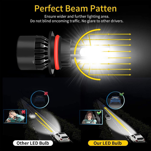 9007 880 Focos Led De Haz Alto/bajo Para Ford Mustang 99-04