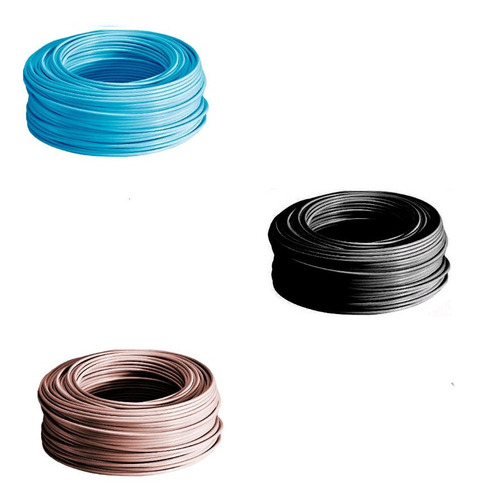 Pack Cable 6mm Celeste + Marron + Negro  X100mts Prysmian