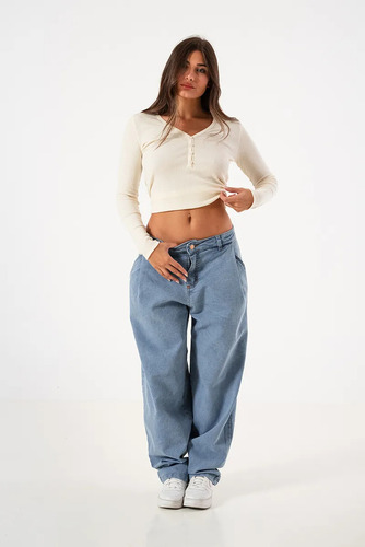 Pantalón Jean Maxi Baggy Mujer