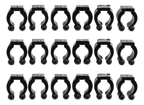 18 Pedazos De Clips Plásticos De Cue De Pool Color Negro