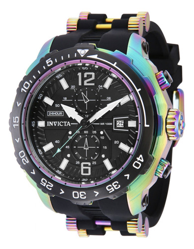 Reloj Invicta 40540 Iridiscente, Negro Hombres