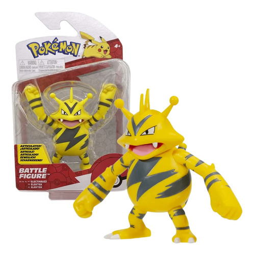 Pokemon Figuras De Batalla Electabuzz 9cm Original