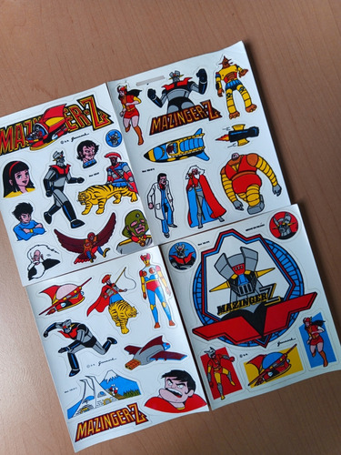 Raros Stickers Mazinger Z Hallmark Años 80s Originales