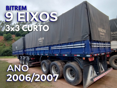 Bitrem 9 Eixos 3x3 Curto 2006/2007 Guerra = Randon Noma
