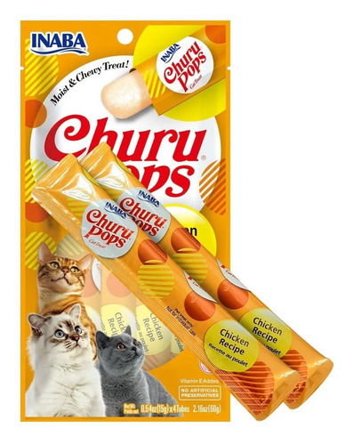 Premio Gato Inaba Ciao Churu Pops Pollo (60gr).