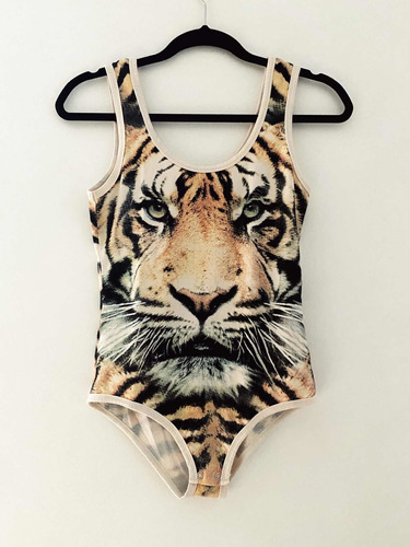 Body Tigre Animal Print Forever 21 Talla S