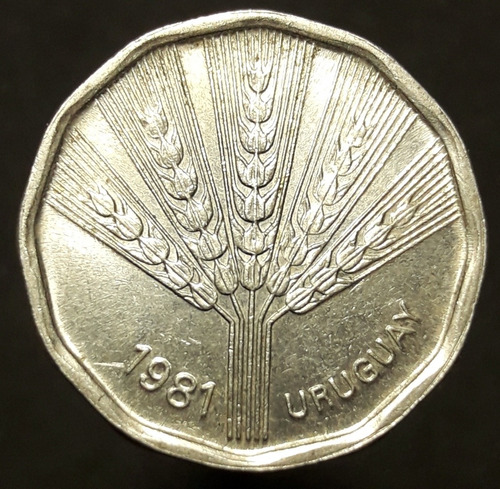 Moneda Uruguay 2 Nuevos Pesos 1981 