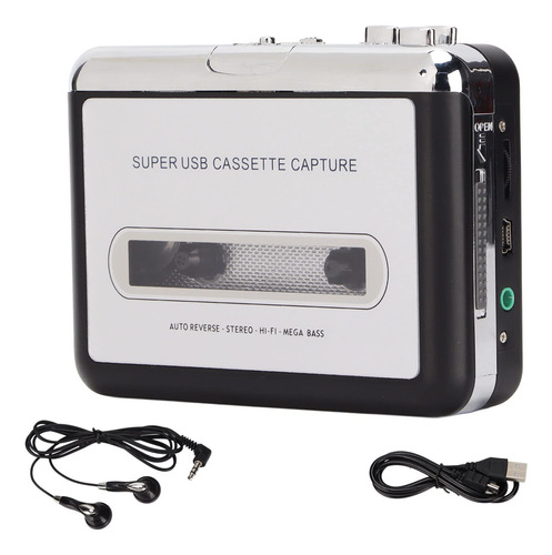 Kafuty-1 Reproductor Cassette Convertidor Casete Usb Mp3