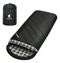 Comprar Saco De Dormir Geertop Franela Adulto Xxl Clima Frío Negro Ubicación Del Cierre